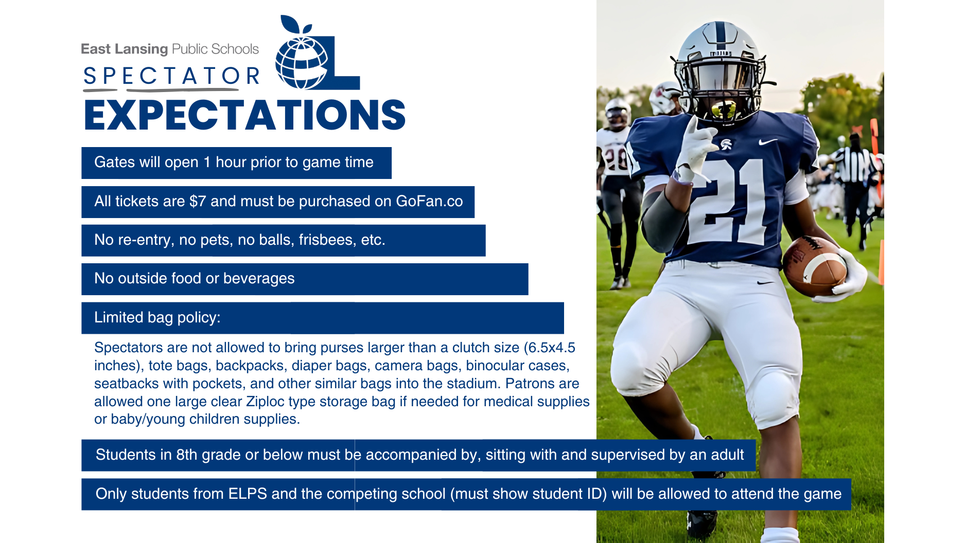 east lansing football spectator expectations